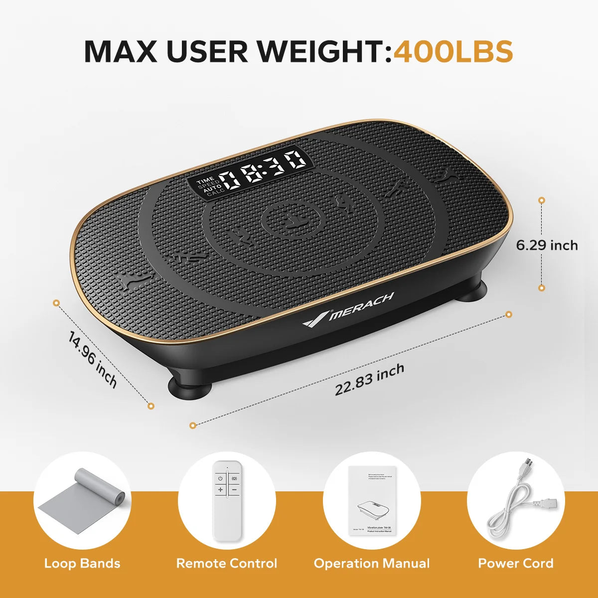MERACH Vibration Plate Exercise Machine For Full Body Workout And Weight Loss