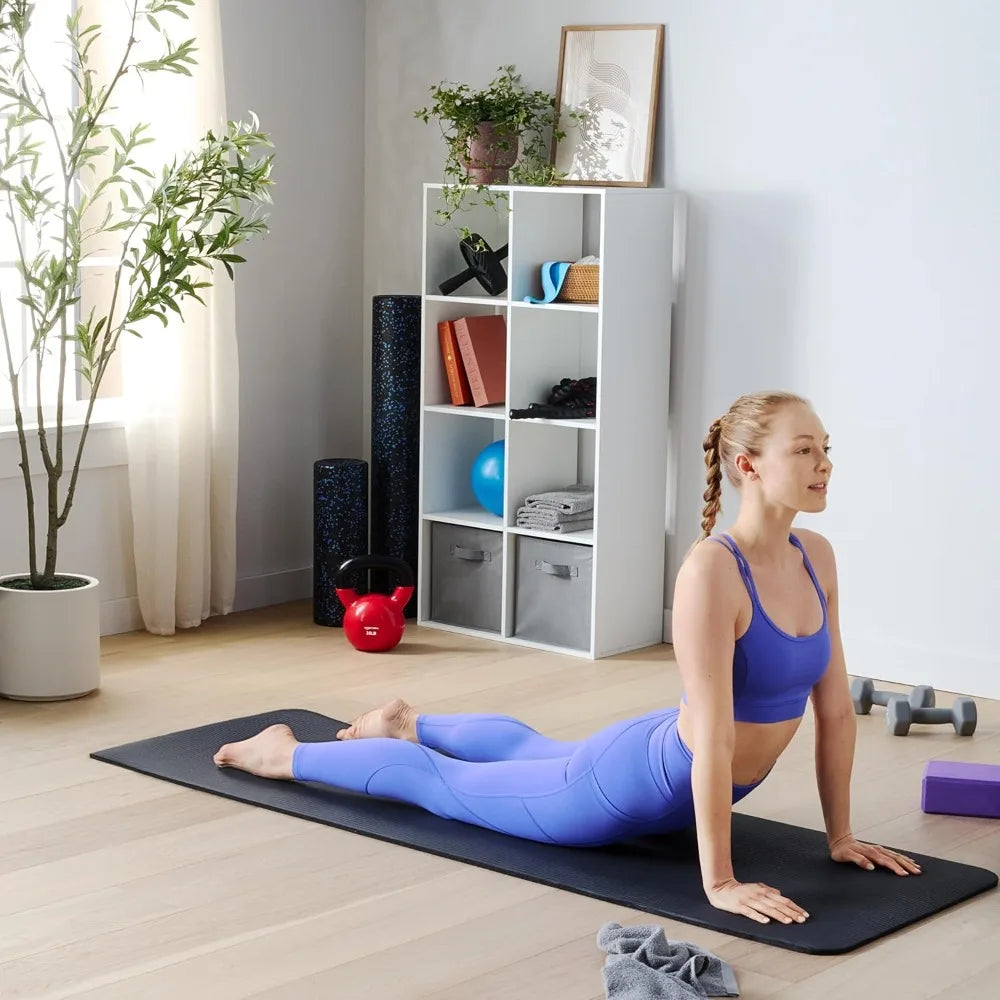 Non Slip Yoga Mat With Thick Cushioning And Carrying Strap