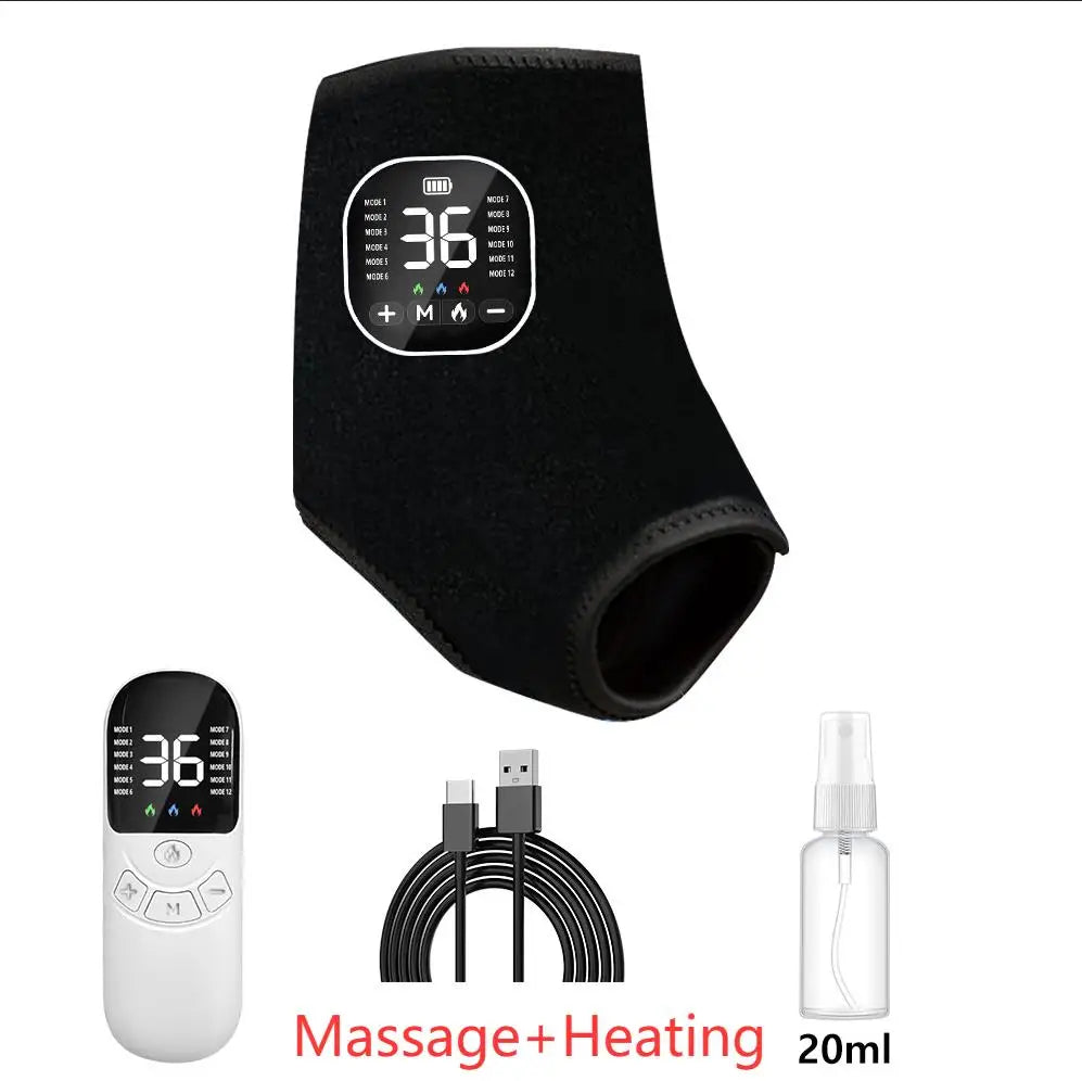 Rechargeable Heated Foot Massager With EMS Muscle Stimulator