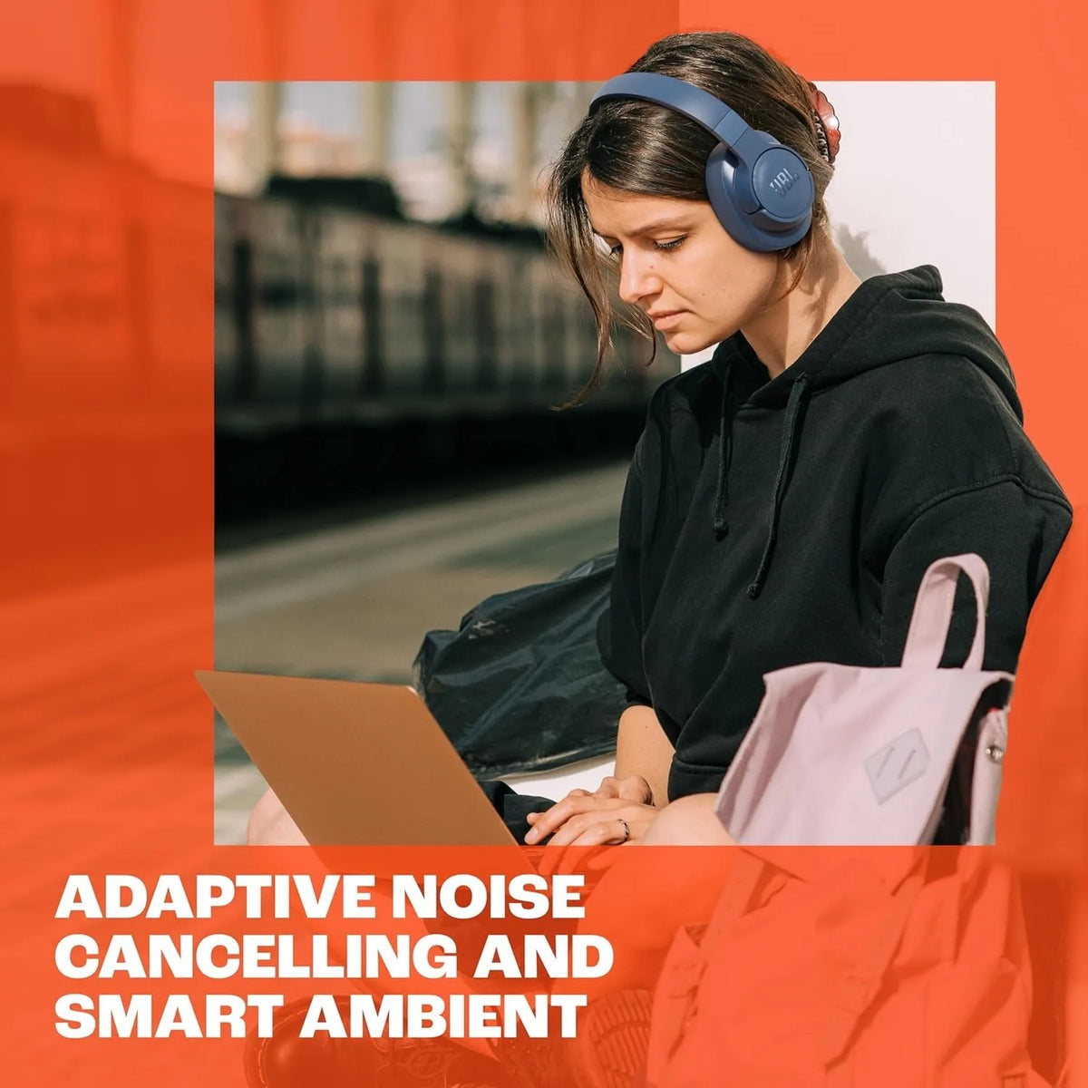 JBL Tune 770NC Wireless Headphones Adaptive Noise Cancelling Bluetooth