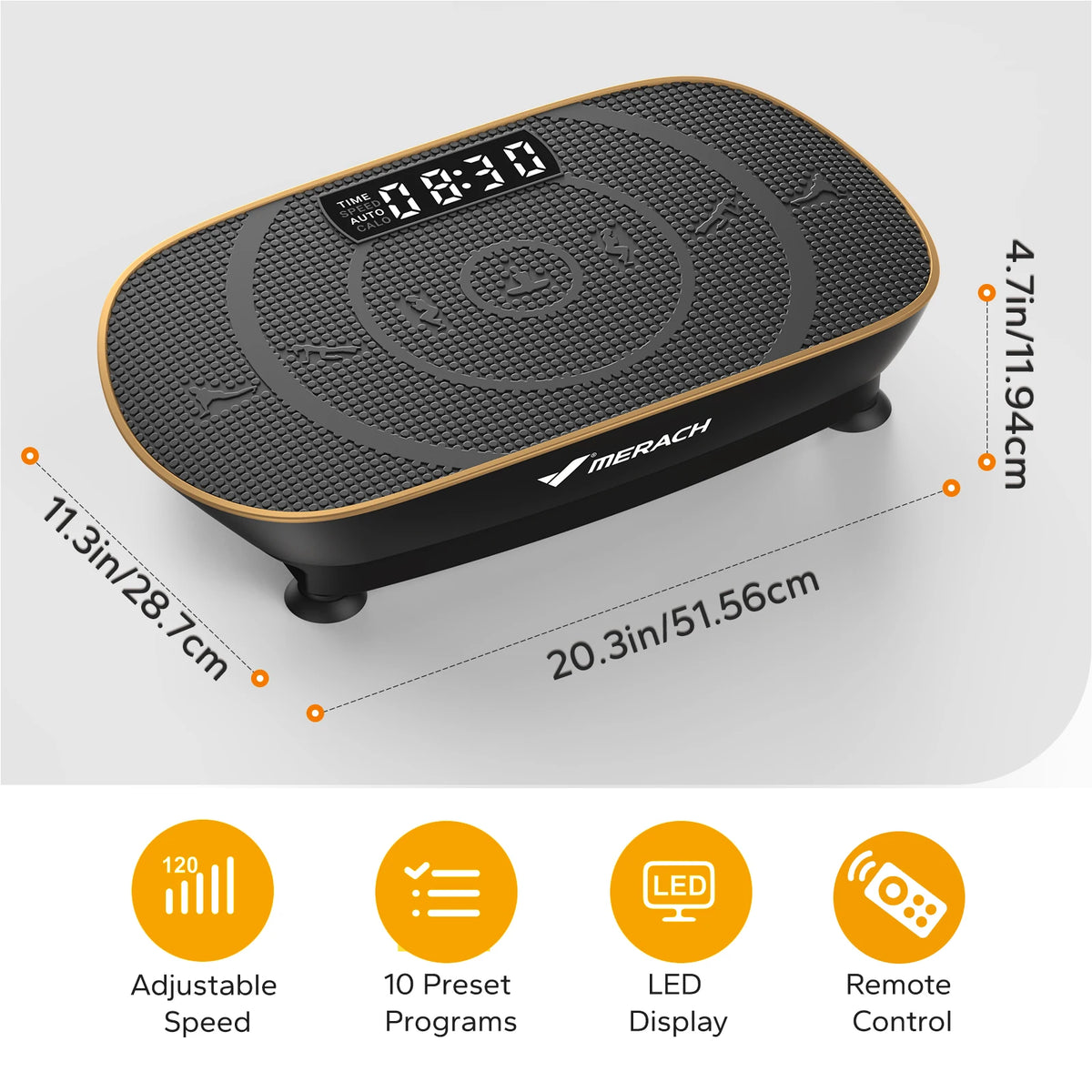 MERACH Vibration Plate Exercise Machine For Full Body Workout And Weight Loss