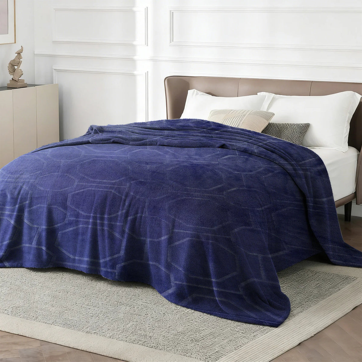 Rosekind Ultra Soft Faux Fur Rabbit Blanket For Home Decor