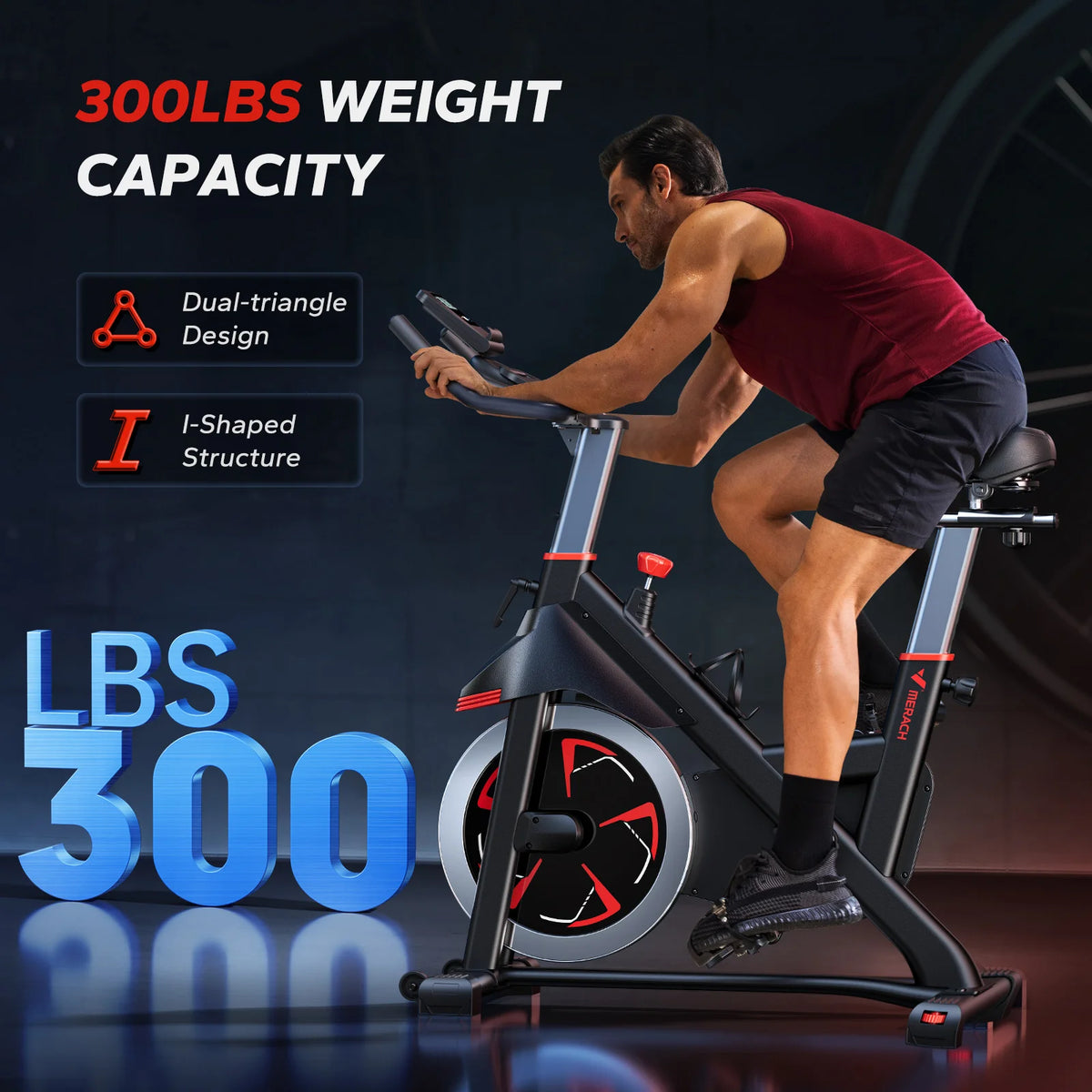 Merach Indoor Cycling Exercise Bike With Magnetic Resistance And Bluetooth