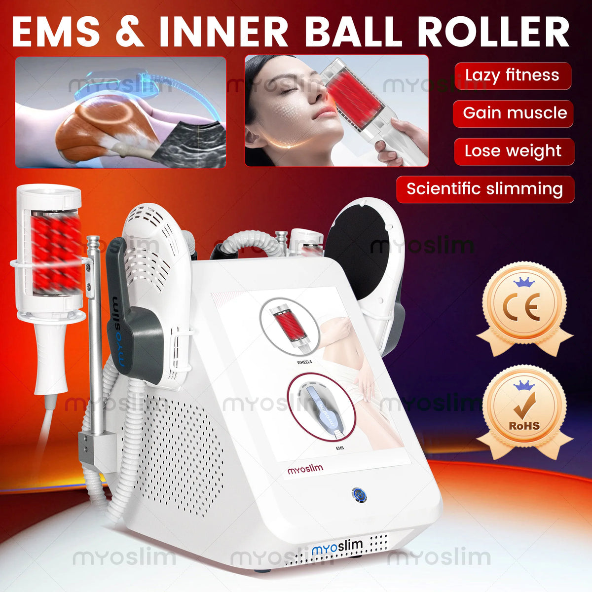 EMS Roller 2 In 1 SculptingAndContouring Machine For Home Use