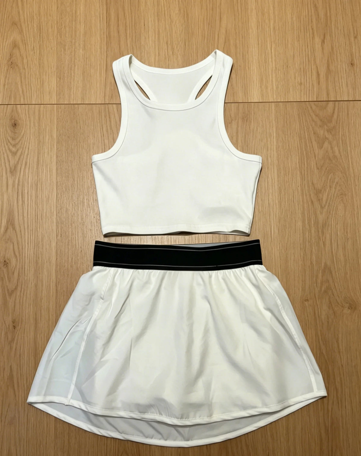 Women's Two Piece Vest And Skirt Set Yoga Casual Activewear