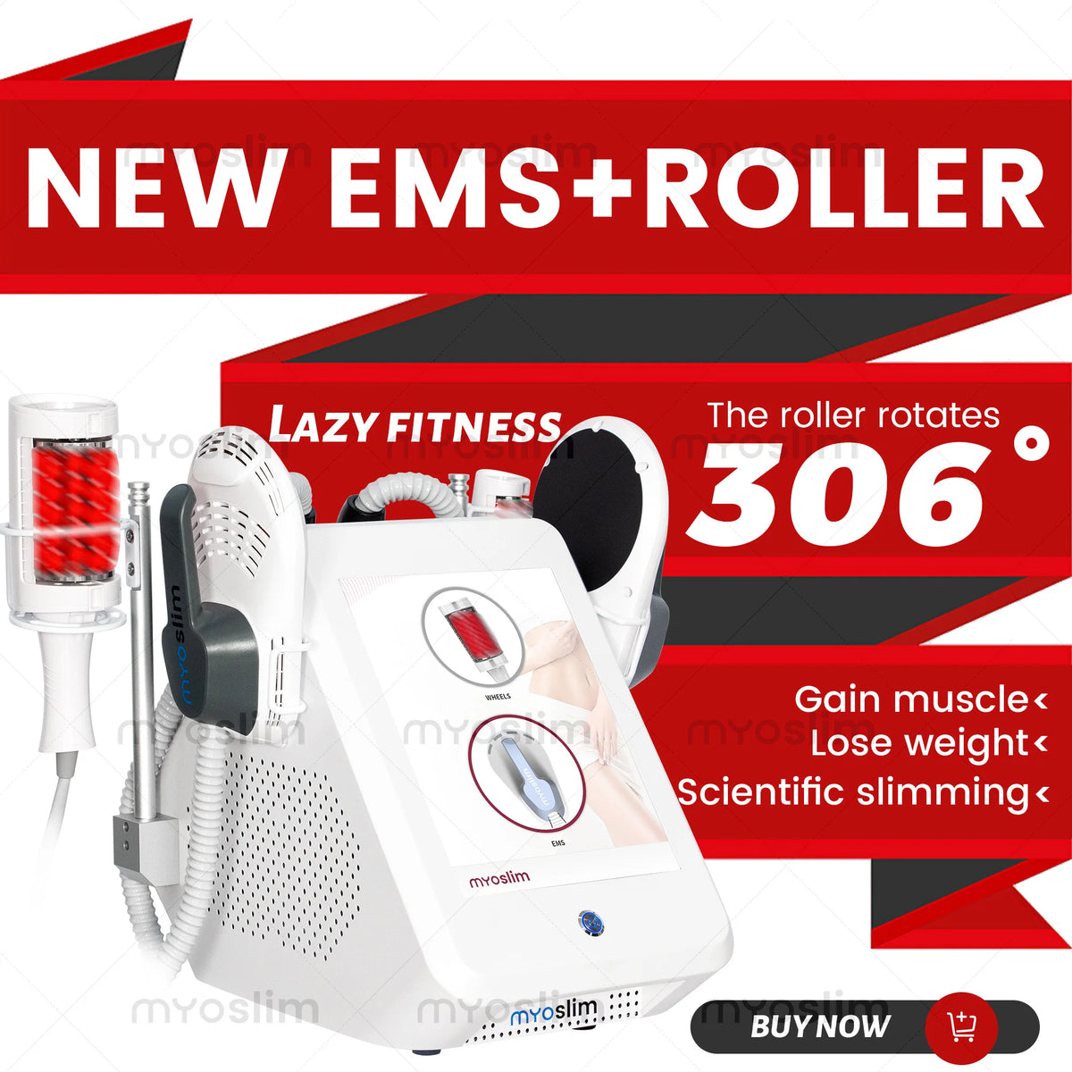 EMS Roller 2 In 1 SculptingAndContouring Machine For Home Use
