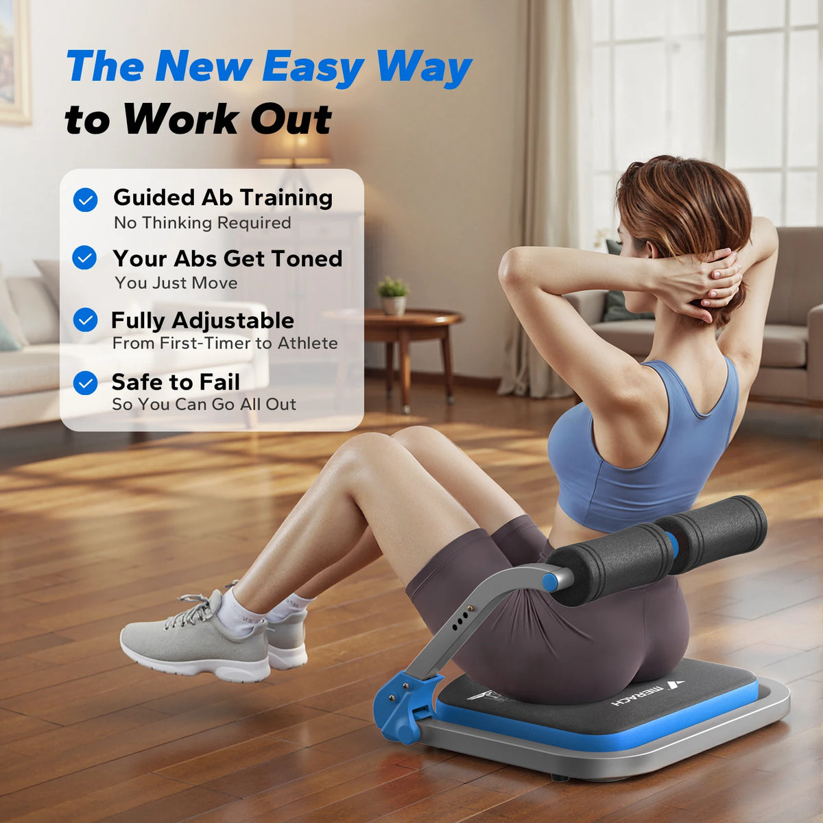 Merach Automatic Rebound Ab Crunch Machine For Home Workouts