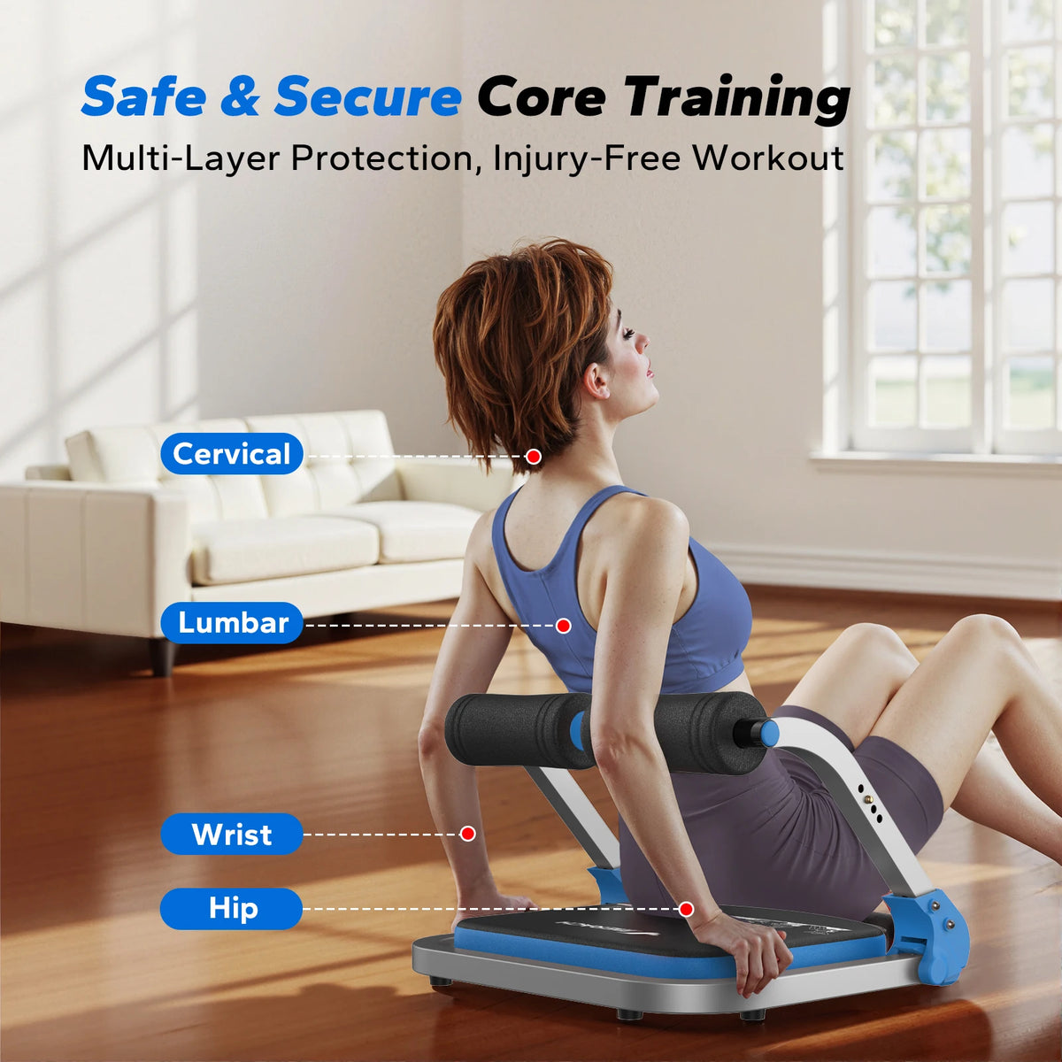 Merach Automatic Rebound Ab Crunch Machine For Home Workouts