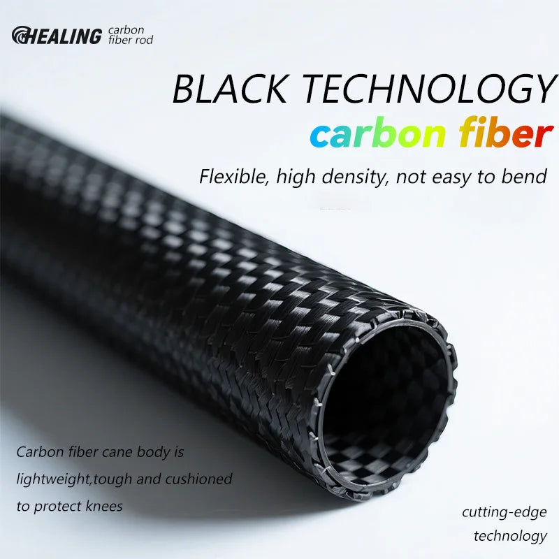 Okhealing Carbon Fiber Trekking Poles Antishock Foldable Hiking Sticks