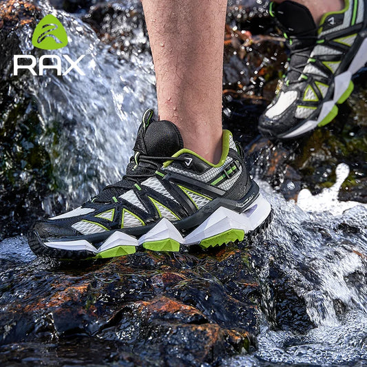 Rax Men Breathable Mesh Hiking Shoes For Outdoor Trekking