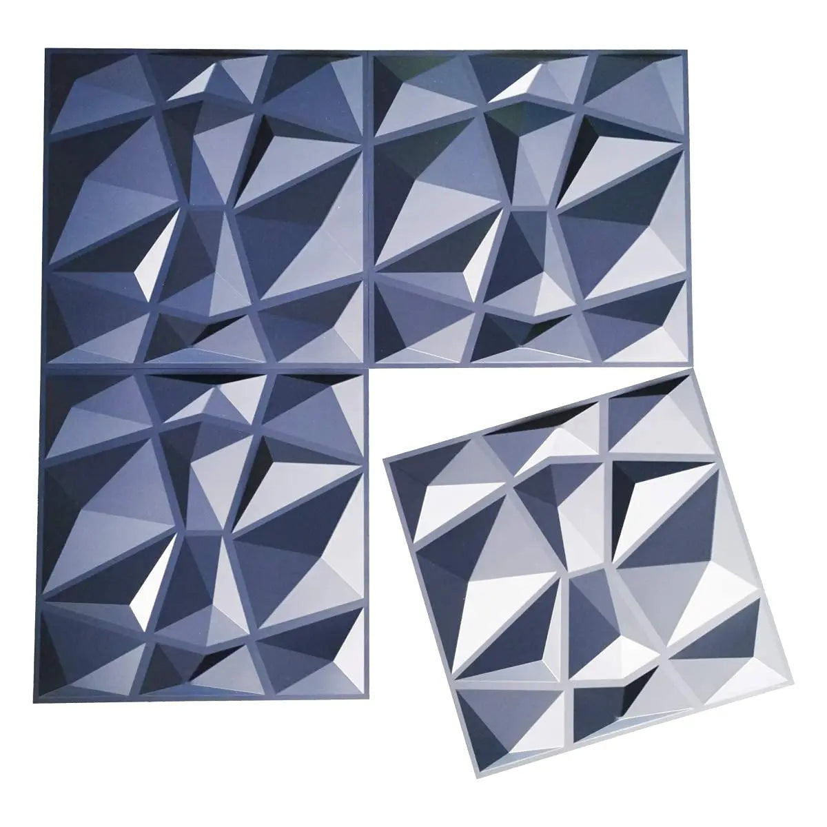 Art3d 3D PVC Wall Panels Diamond Relief Tiles Pack
