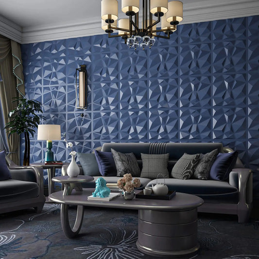 Art3d 3D PVC Wall Panels Diamond Relief Tiles Pack