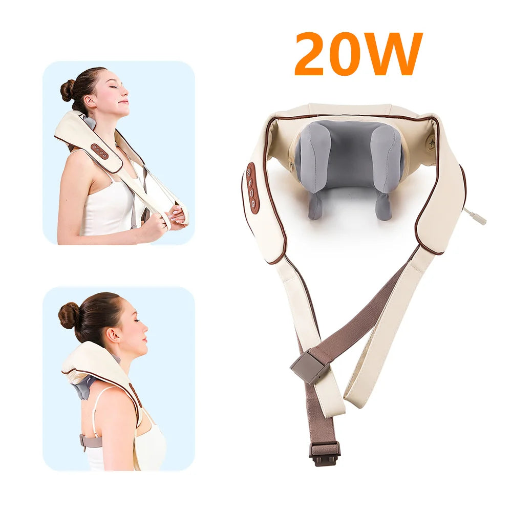 Foreverlily Wireless Neck and Shoulder Kneading Massage Shawl