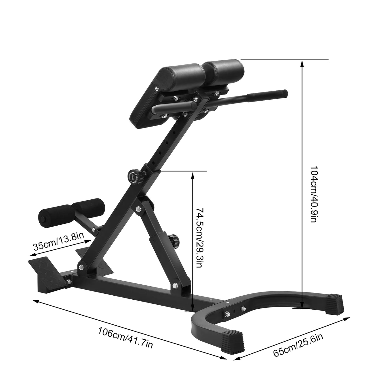 Adjustable Folding Roman Chair Hyperextension Bench For Core