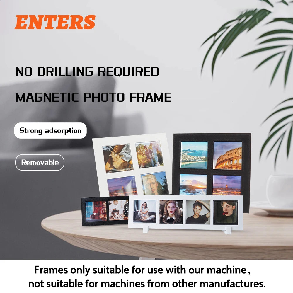 Wonderful Blank Photo Frames Magnetic Refrigerator Inserts Set Of 10