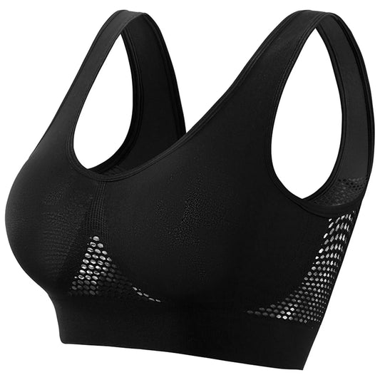Womens High Support Racerback Sports Bra For Running Yoga Fitness