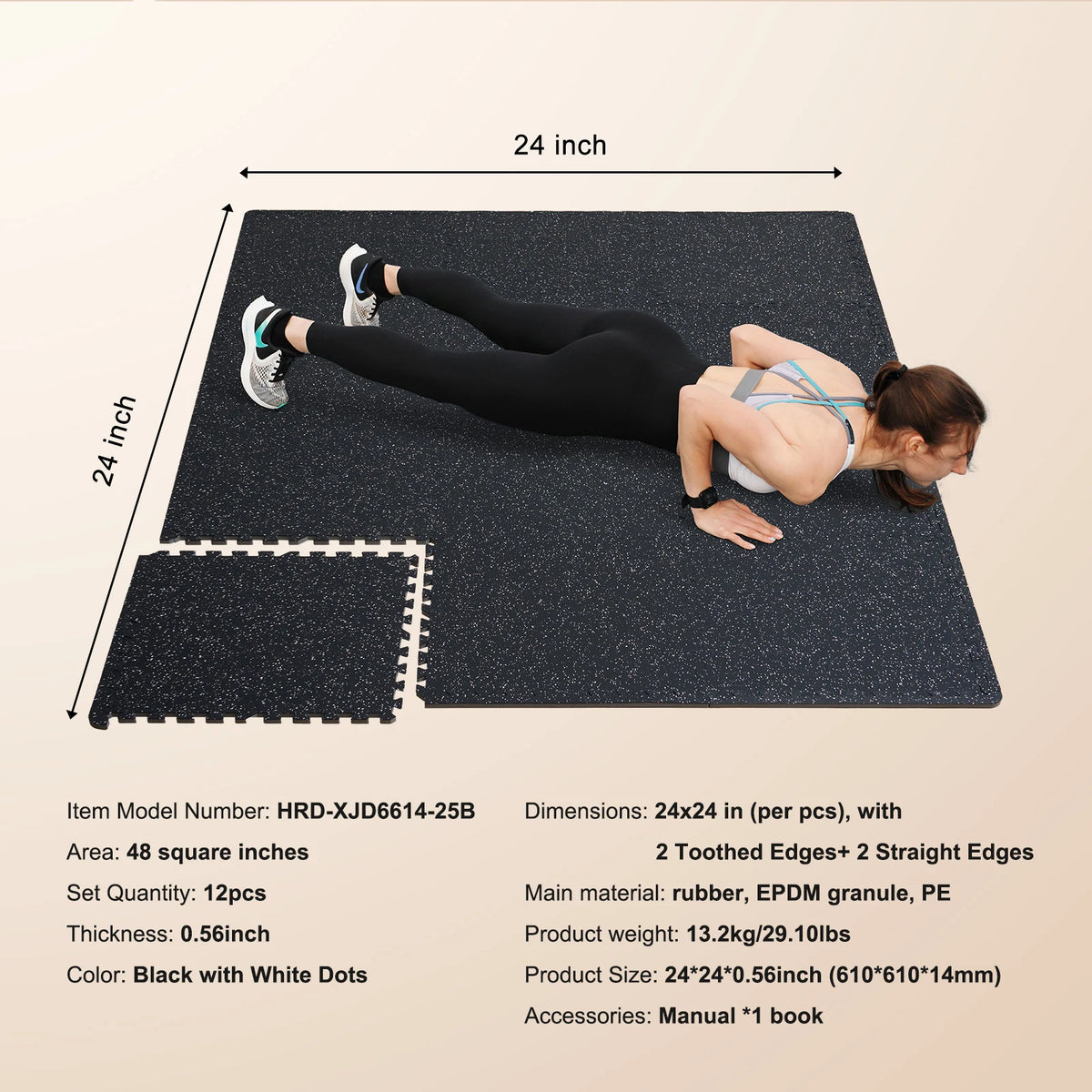 Succebuy Interlocking Rubber Foam Floor Mats For Gym Home