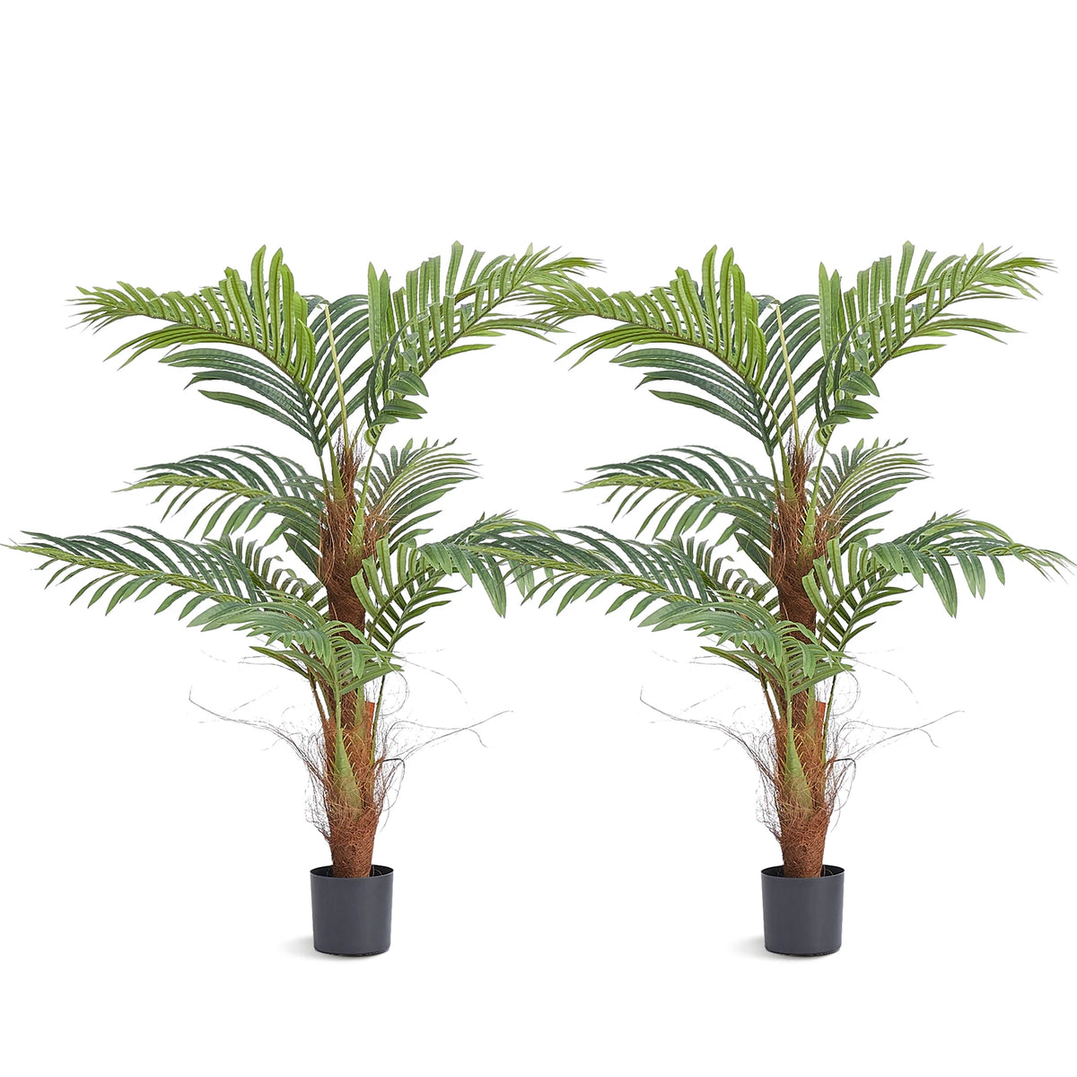 SucceBuy Artificial Palm Tree Indoor Outdoor Faux Plant Low Maintenance