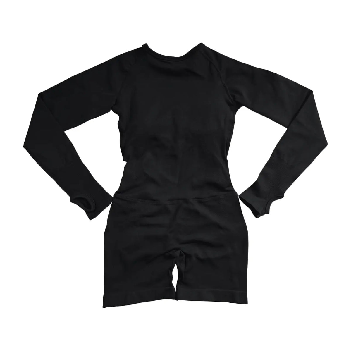 Nclagen Women Seamless One Piece Yoga Jumpsuit Long Sleeve