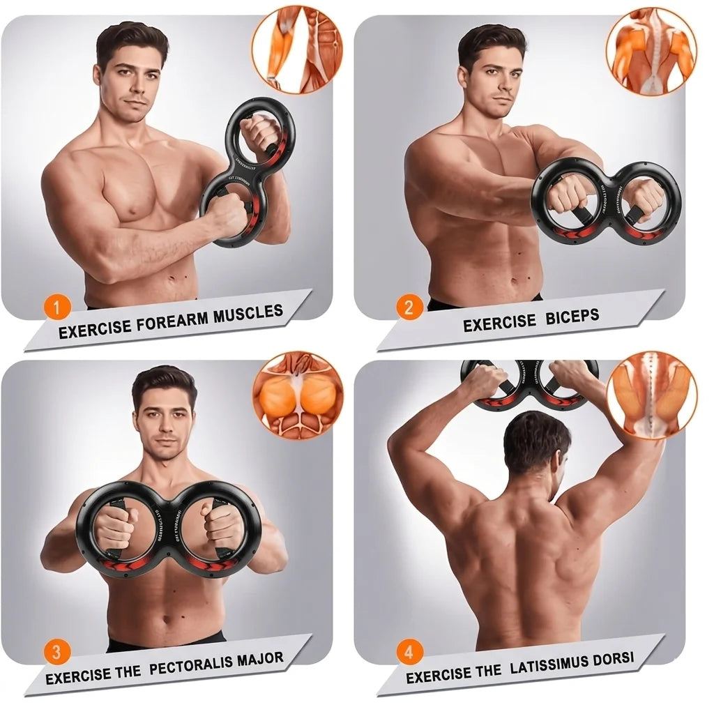 8 Shaped Arm Strength Trainer Wrist Forearm Exerciser