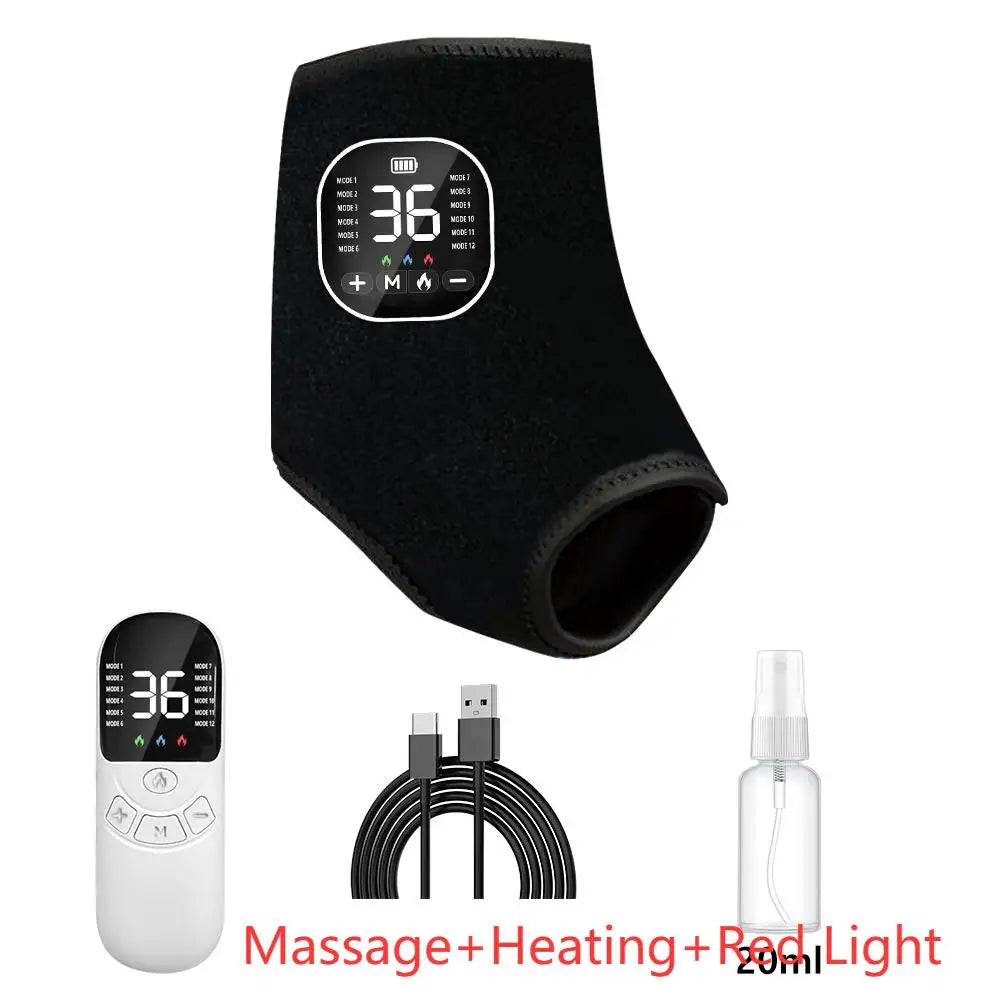 Rechargeable Heated Foot Massager With EMS Muscle Stimulator