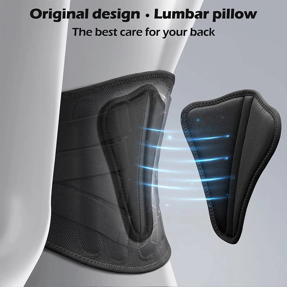 BQQQVV Breathable 3D Knit Lumbar Support Brace Belt