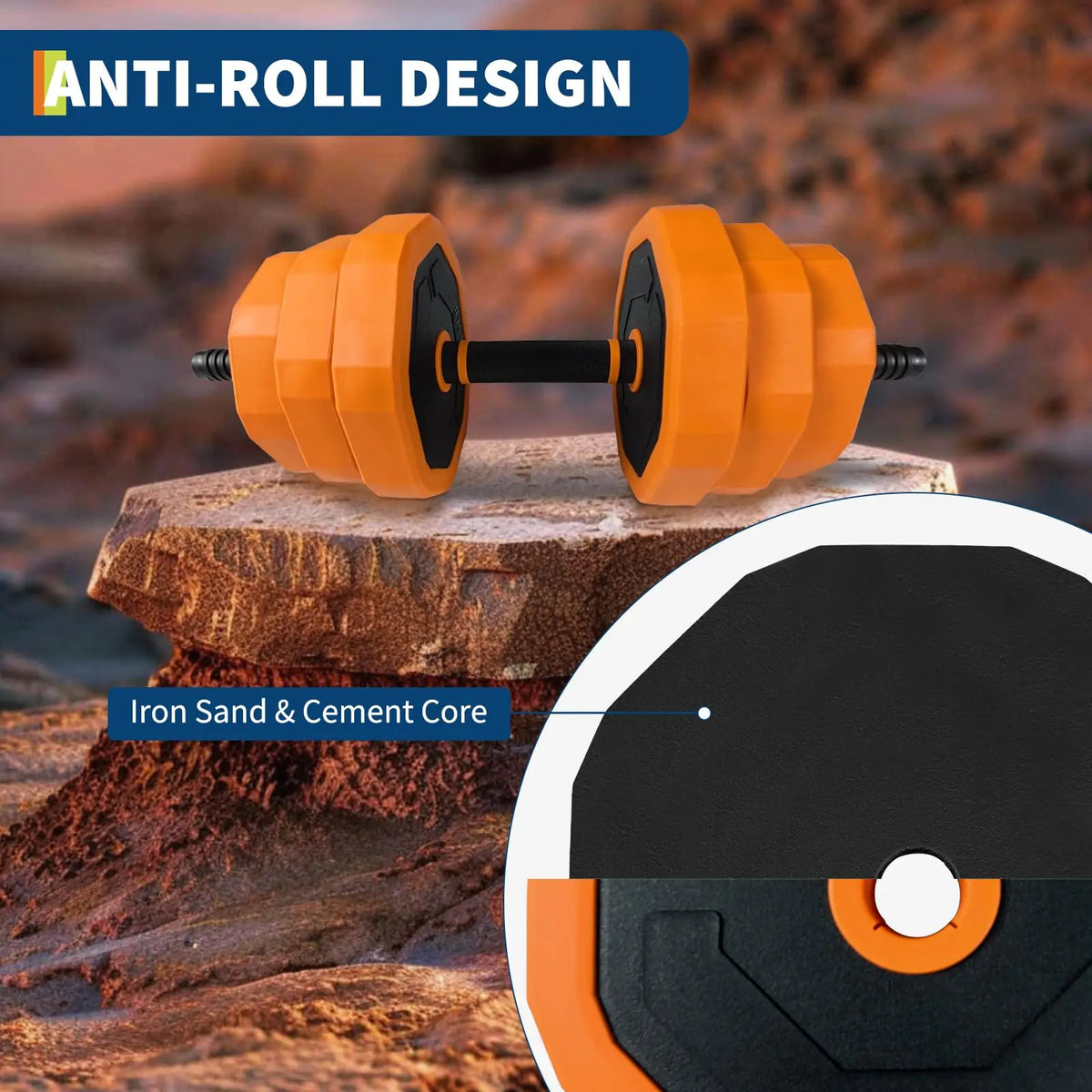 Adjustable Dumbbells 4 In 1 Home Gym Free Weight Set