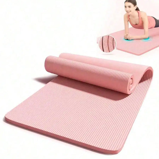 High Density Non Slip Exercise Mat With Carry Strap Pilates
