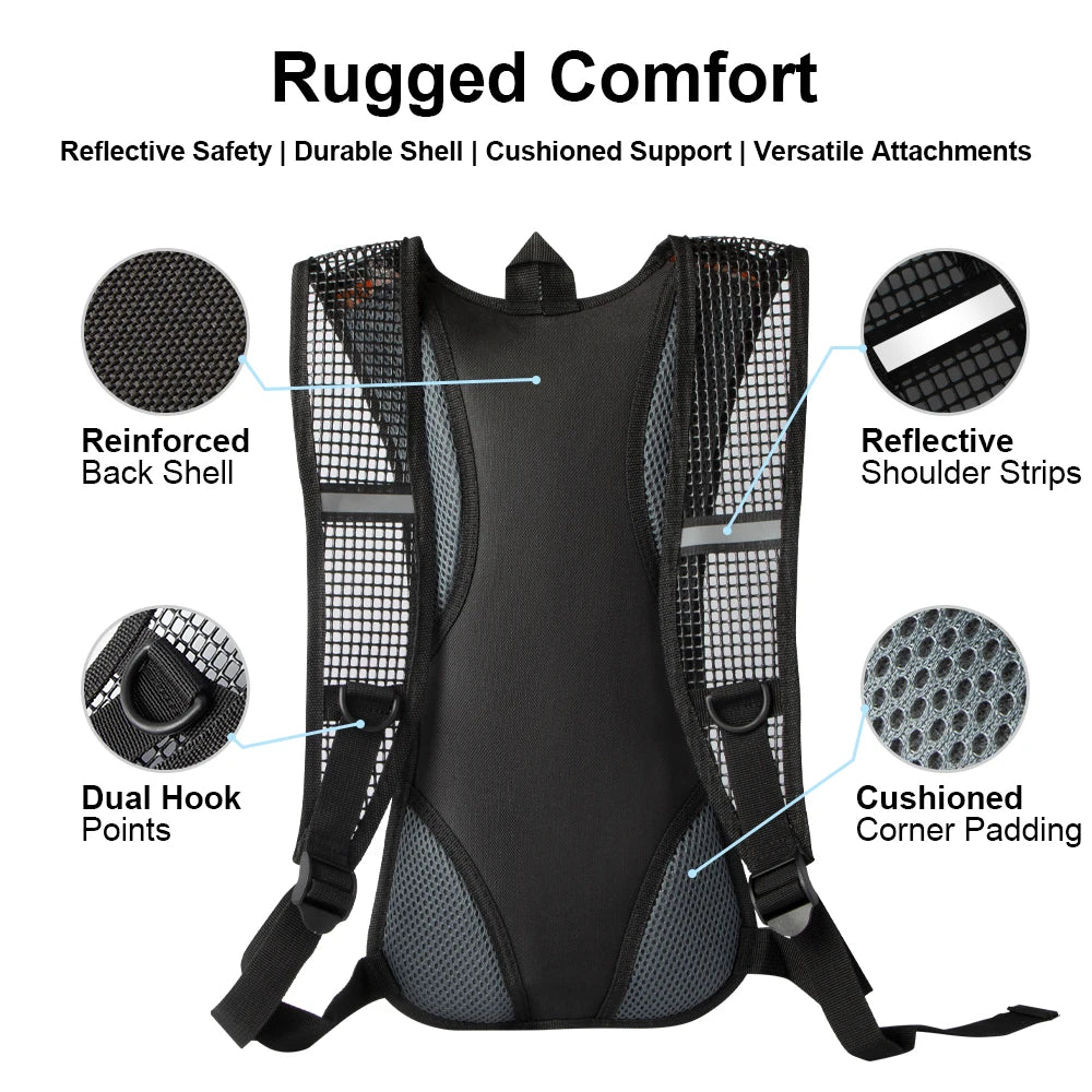 CXMMGG Lightweight Hydration Backpack With Water Bladder For Hiking And Cycling