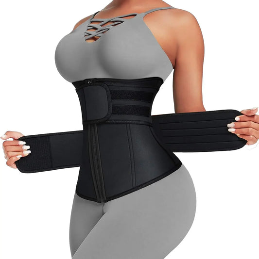 High Compression Zipper Corset Waist Trainer Body Shaper