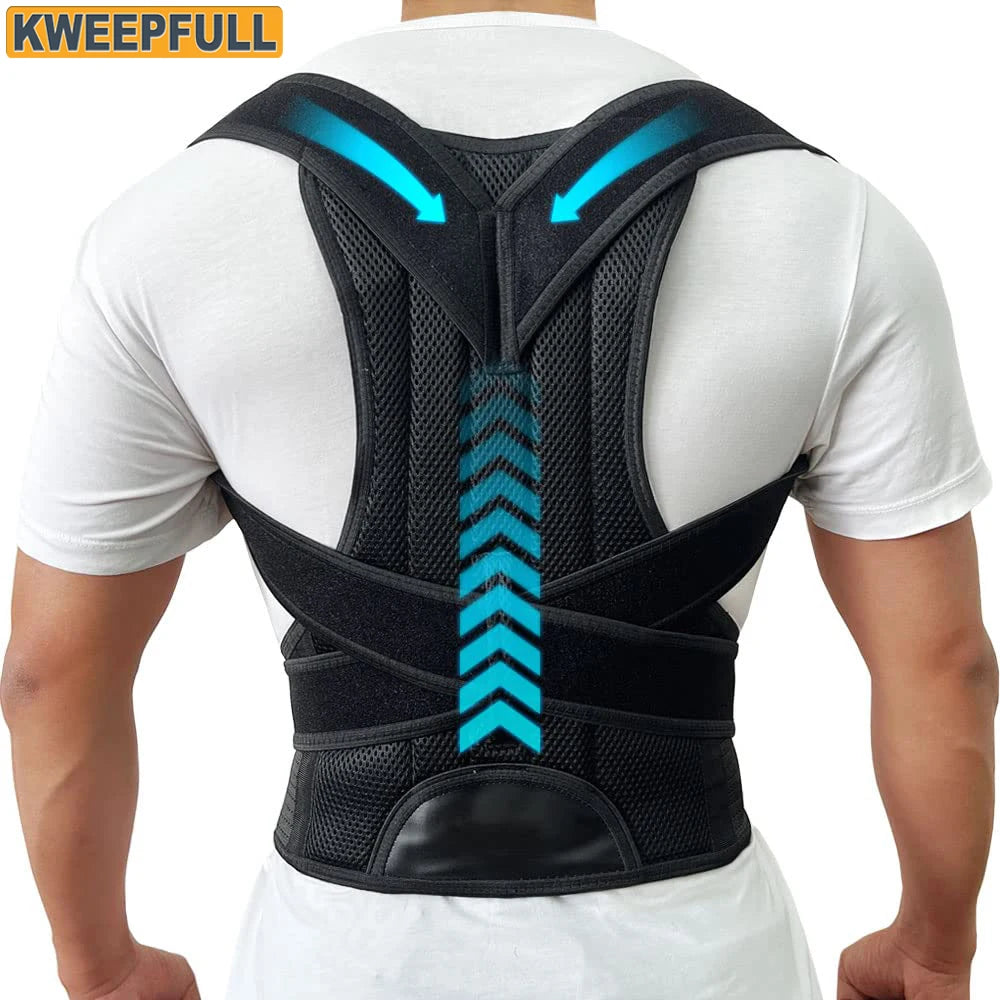 Kweepfull Adjustable Back Brace Posture Corrector For Back Support