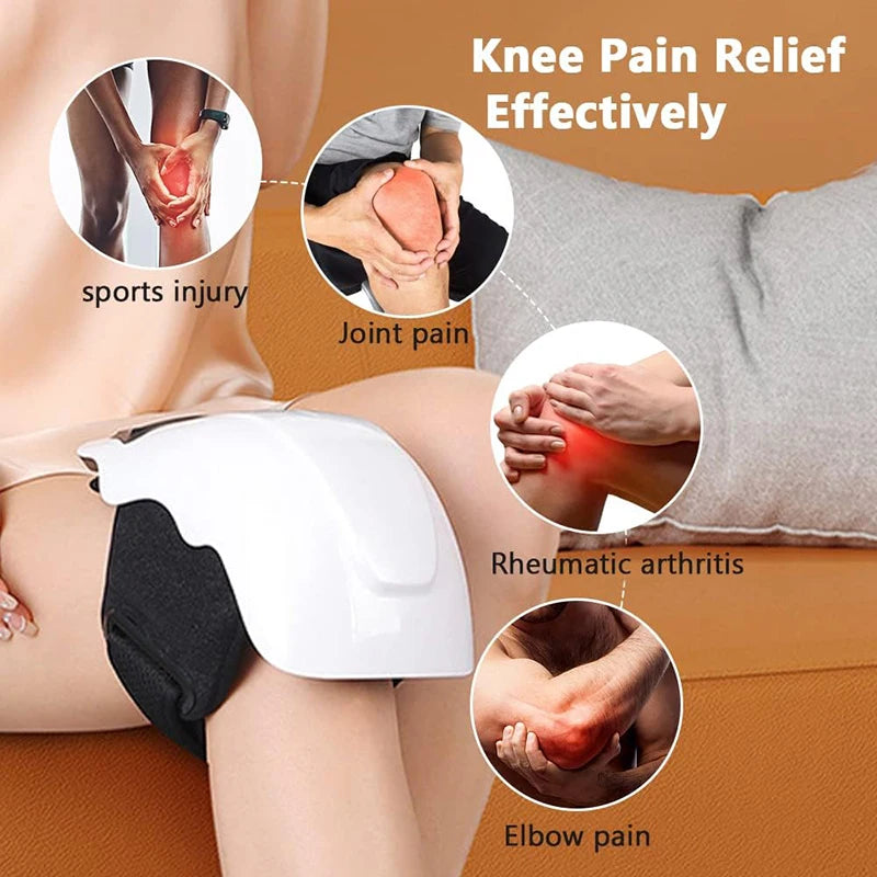 Cordless Knee Massager With Heating And Vibration 9 Gears