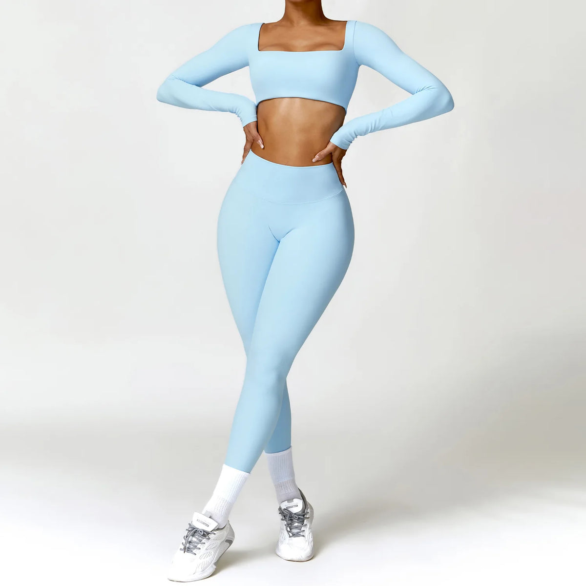Hearuisavy Women Quick Dry Two Piece Yoga Fitness Athletic Set