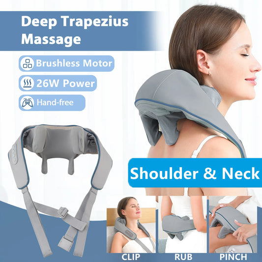 Foreverlily Wireless Neck and Shoulder Kneading Massage Shawl