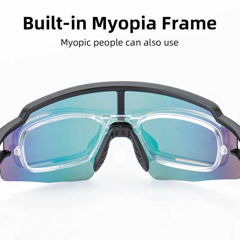 RockBros Photochromic Cycling Glasses UV400 Sunglasses for MTB Road