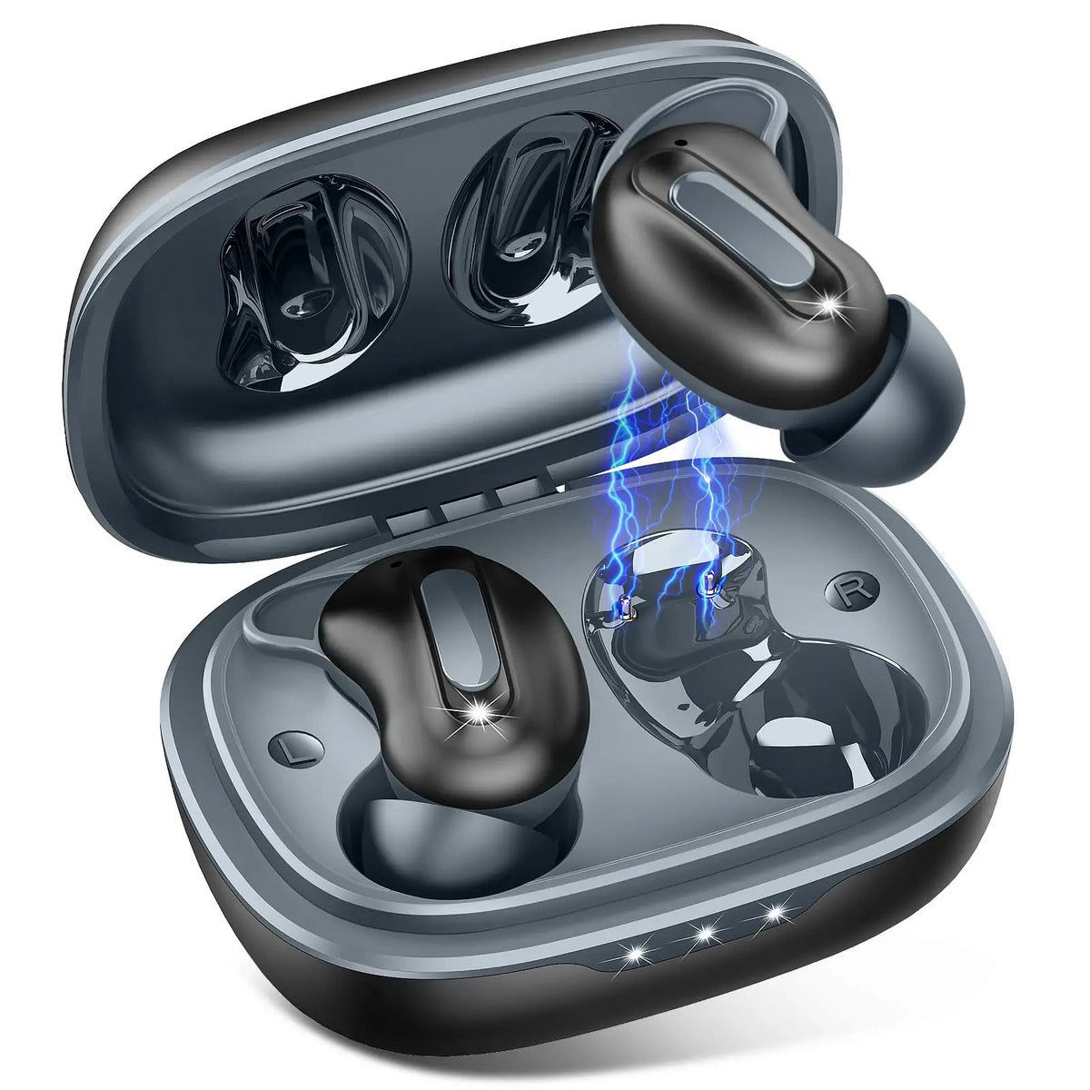 Kuizil Mini Sleep Earbuds ANC Noise Canceling Bluetooth 48H Battery