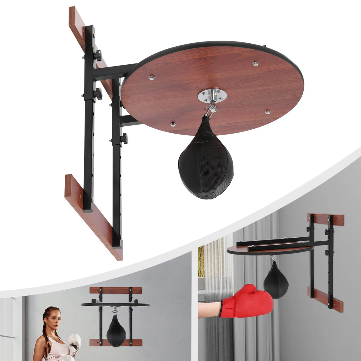 Heavy Duty Adjustable Wall Mount Speed Bag Boxing Training