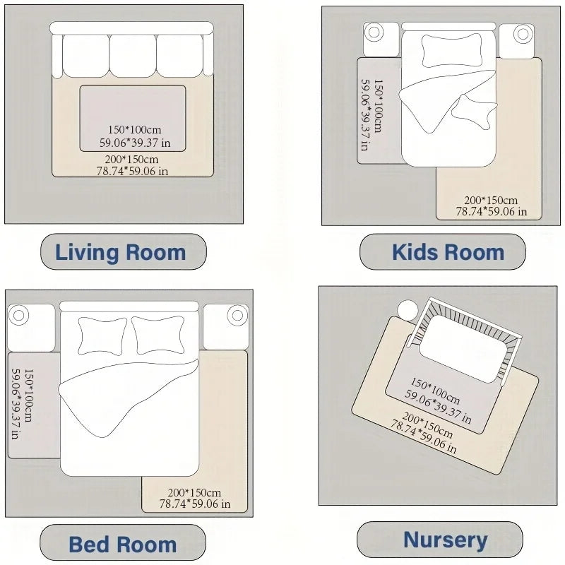 PaPaMat Memory Foam Playpen Mat With Non Slip Living Room