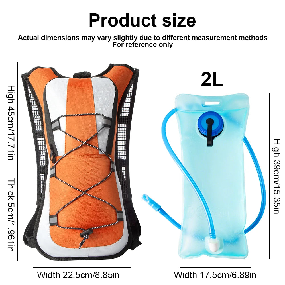 CXMMGG Lightweight Hydration Backpack With Water Bladder For Hiking And Cycling