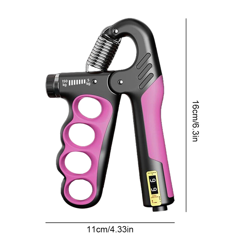 Adjustable Ergonomic Hand Grip Strengthener With Resistance Counter