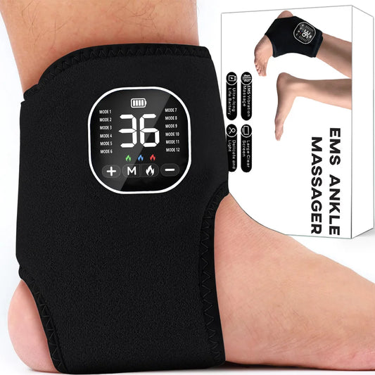 Rechargeable Heated Foot Massager With EMS Muscle Stimulator