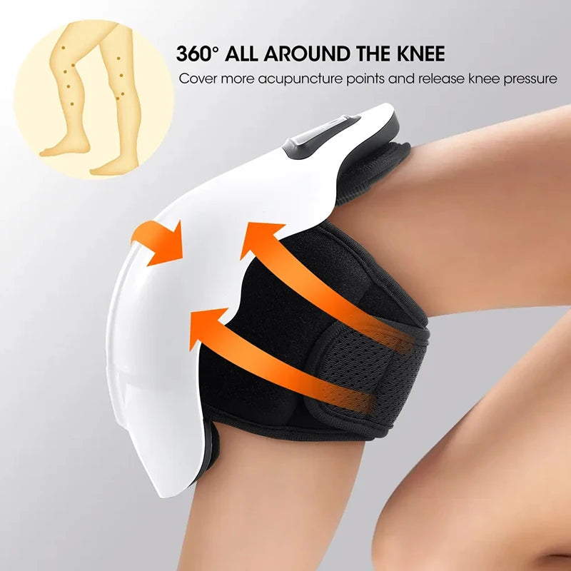Cordless Knee Massager With Heating And Vibration 9 Gears