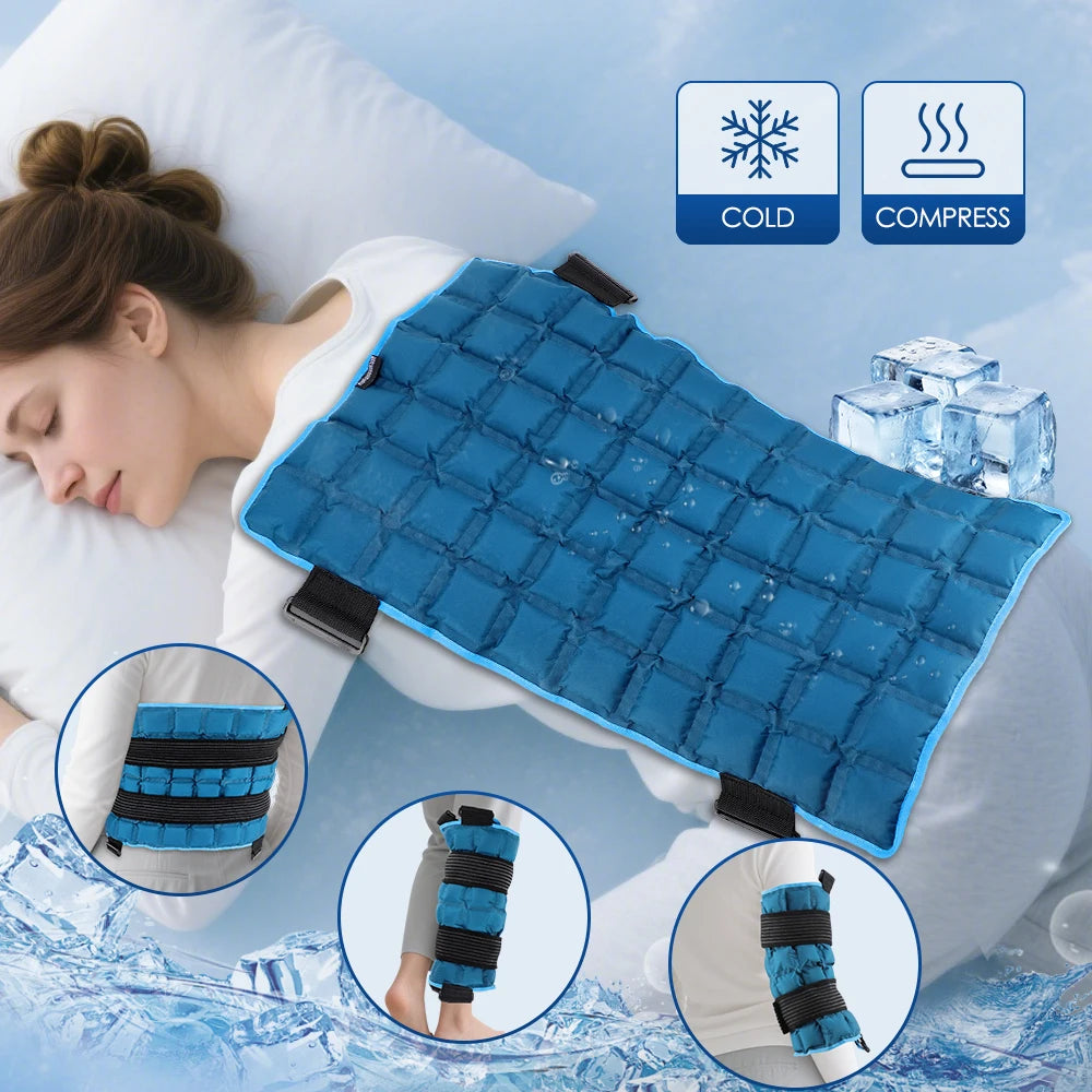 Hailicare Large Ice Pack For Muscle Relief Reusable Hot Cold Gel Pack