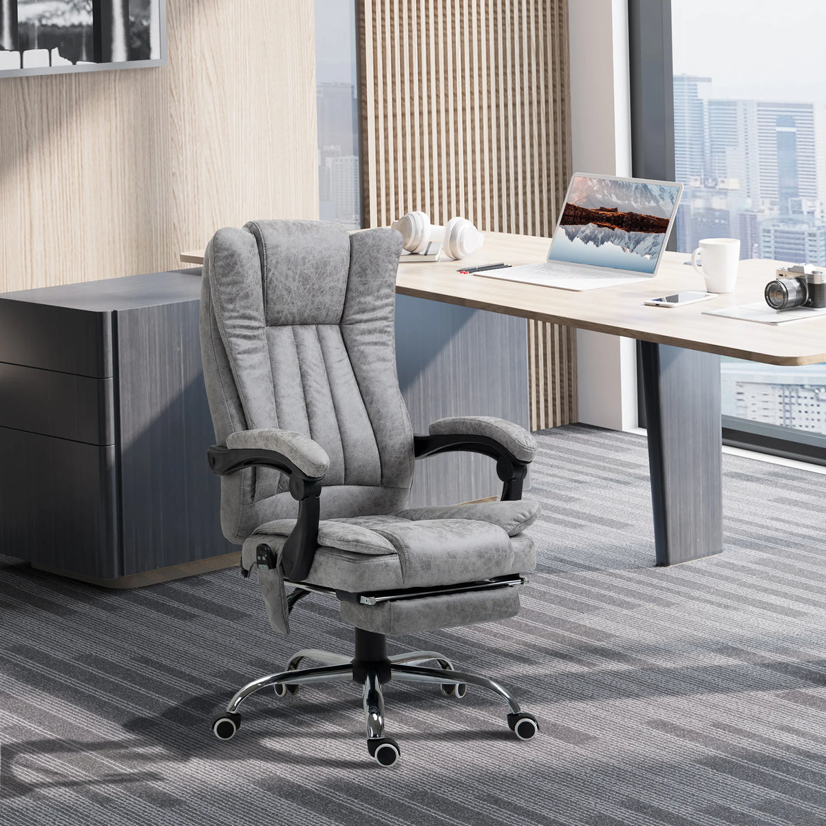 Massage Office Chair With Heat And Six Point Massage, Adjustable