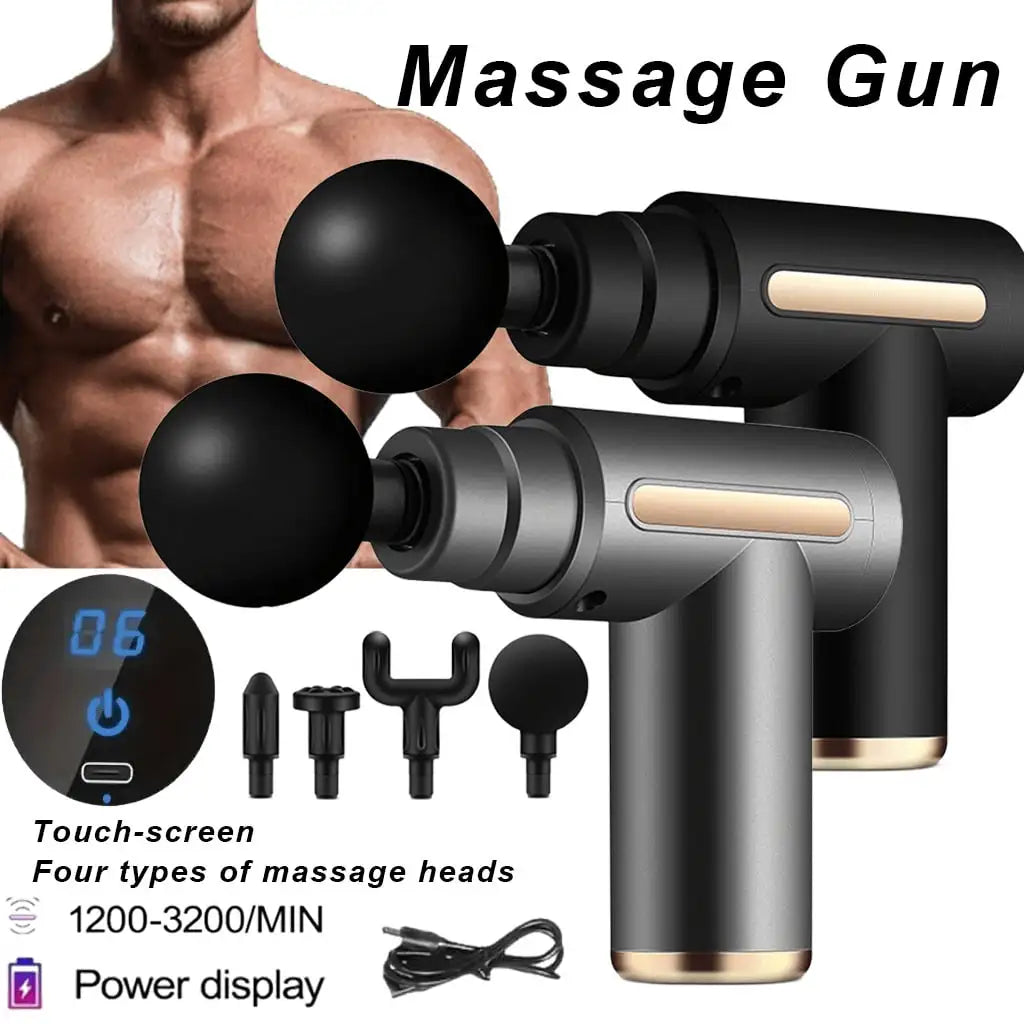 Mini Portable Massage Gun Handheld Muscle Massager For Full Body