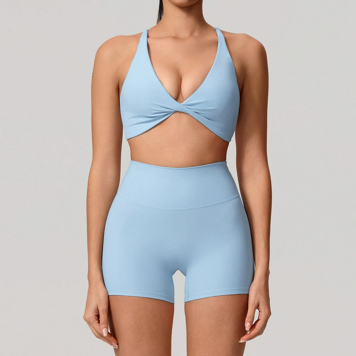 Hearuisavy Women Quick Dry Two Piece Yoga Fitness Athletic Set