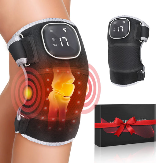 Cordless Red Light Knee Heating Vibration Electric Knee Massager