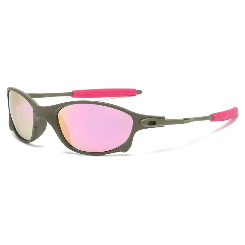 UV400 Sport Sunglasses For Men Women Cycling Eyewear Plastic Frame
