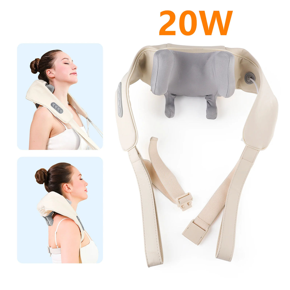 Foreverlily Wireless Neck and Shoulder Kneading Massage Shawl
