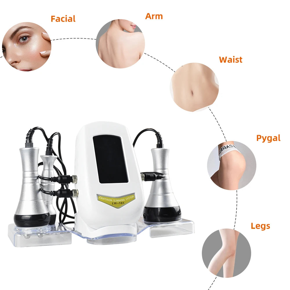 MISSHEART 3 In 1 Beauty Body Slimming Massager Cavitation Machine